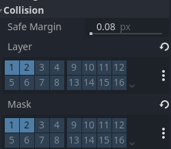 collision mask and layer