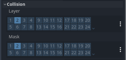 collision mask and layer